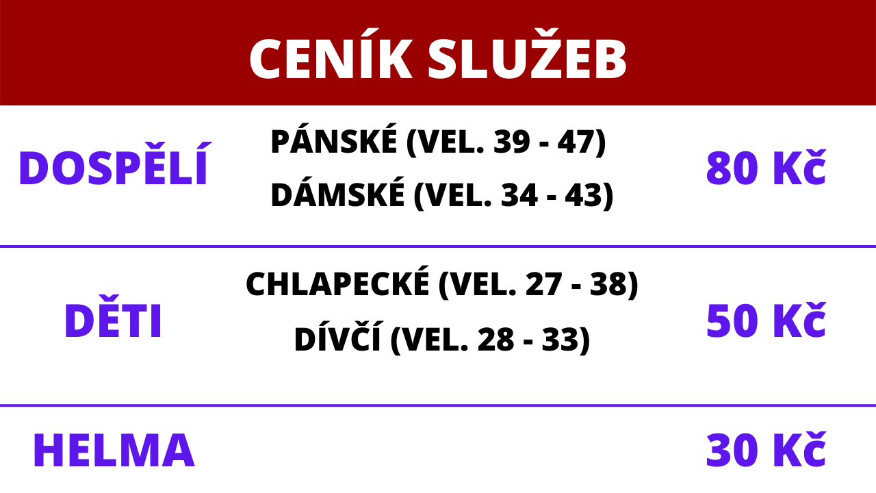 ceník půjčovného